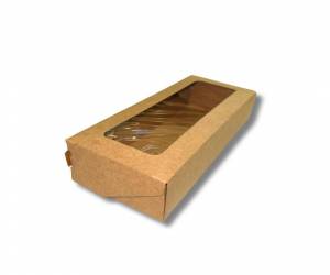 Коробка крафт с оком 165*70*40мм 