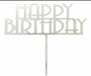 Топпер пластик Happy Birthday