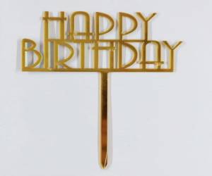 Топпер пластик Happy Birthday