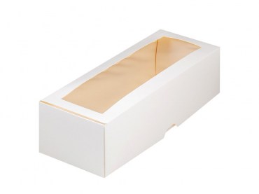 Коробка-под-рулет-300x120x110-мм-белая-с-вклеенным-окном-060620