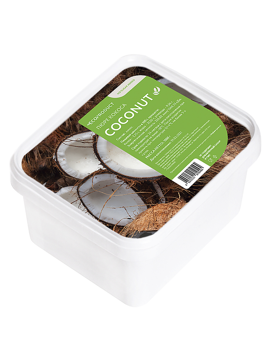 Пюре замороженное Кокос ECOPRODUKT 1кг